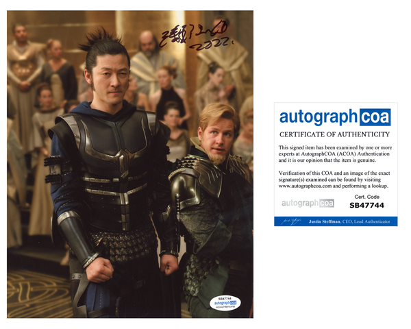 Tadanobu Asano Thor Signed Autograph 8x10 Photo ACOA
