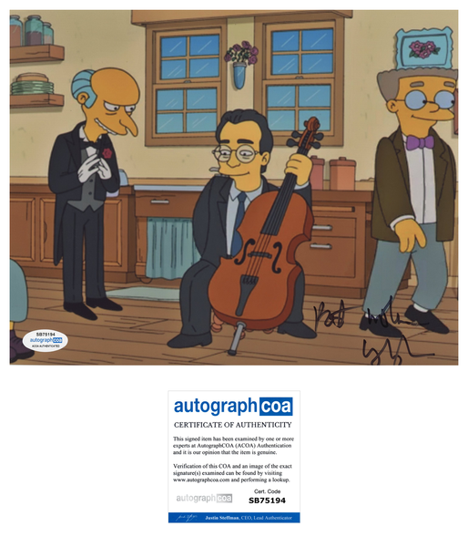 Yo Yo Ma Cellist Signed Autograph 8x10 Photo ACOA