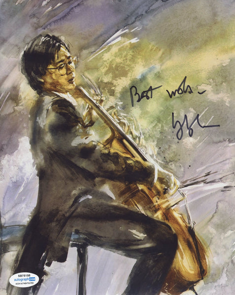 Yo Yo Ma Cellist Signed Autograph 8x10 Photo ACOA