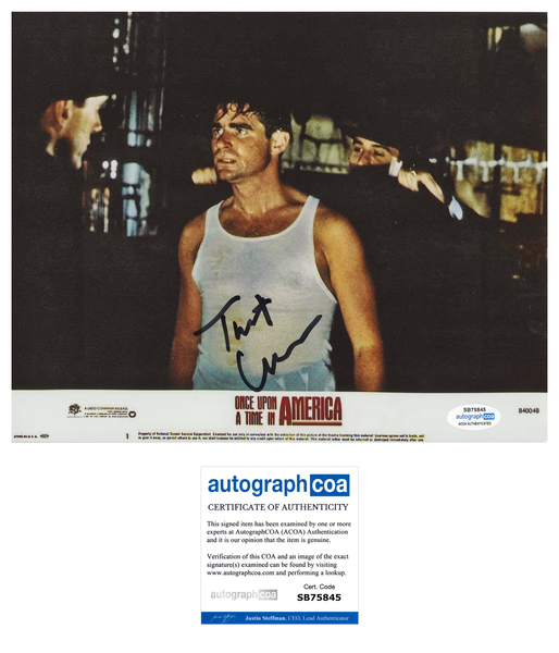 Treat Williams Once Upon A Time Signed Autograph 8x10 Photo ACOA