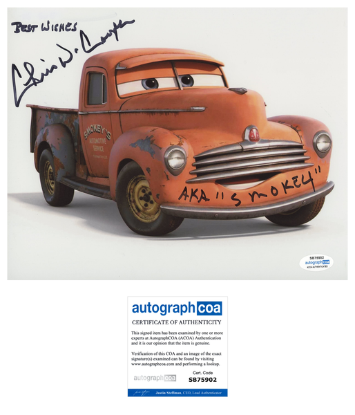 Chris Cooper Cars Signed Autograph 8x10 Photo ACOA