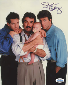 Steve Guttenberg Three Men Signed Autograph 8x10 Photo ACOA