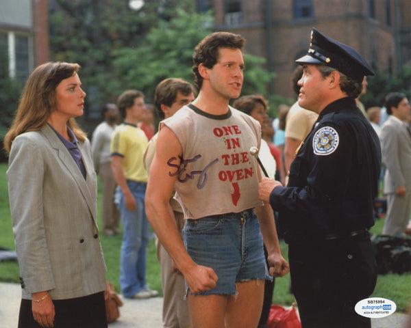 Steve Guttenberg Police Academy Signed Autograph 8x10 Photo ACOA