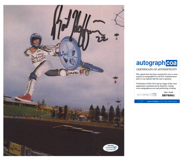 Mat Hoffman BMX Signed Autograph 8x10 Photo ACOA