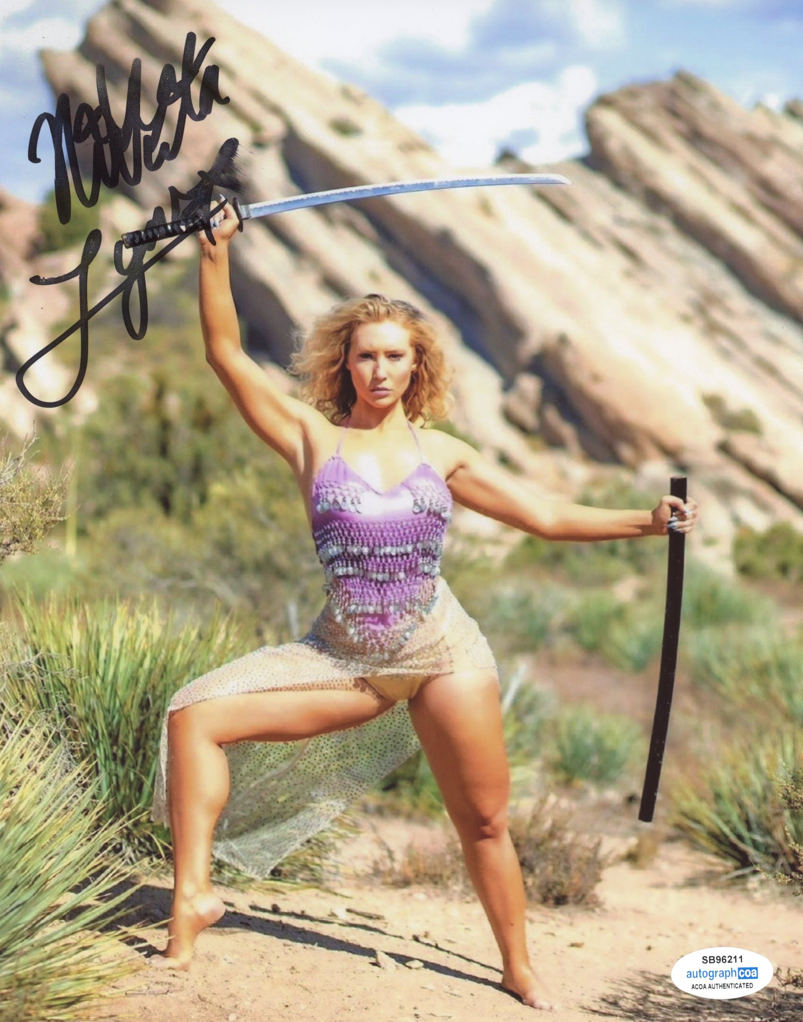 Nikkita Lyons Faith Jeffries WWE Signed Autograph 8x10 Photo ACOA