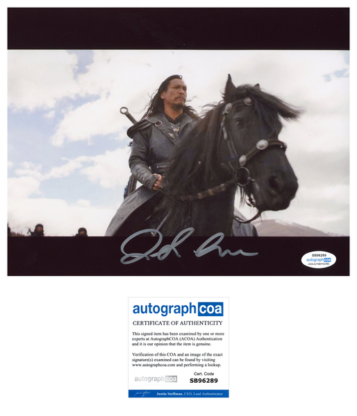 Jason Scott Lee Mulan Signed Autograph 8x10 Photo ACOA