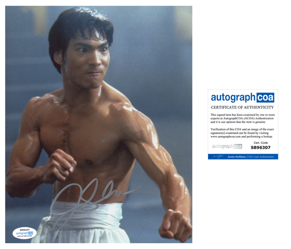 Jason Scott Lee Bruce Lee Signed Autograph 8x10 Photo ACOA
