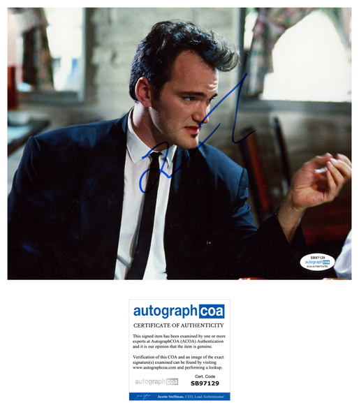 Quentin Tarantino Reservoir Dogs Signed Autograph 8x10 Photo ACOA