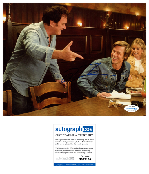 Quentin Tarantino Once Upon A Time Signed Autograph 8x10 Photo ACOA