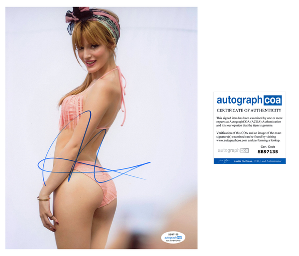 Bella Thorne Sexy Signed Autograph 8x10 Photo ACOA