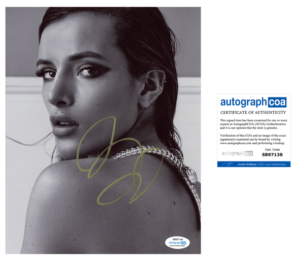 Bella Thorne Sexy Signed Autograph 8x10 Photo ACOA