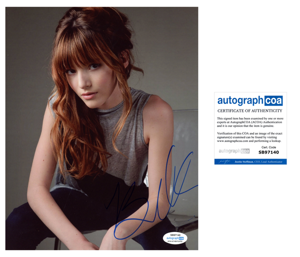 Bella Thorne Sexy Signed Autograph 8x10 Photo ACOA