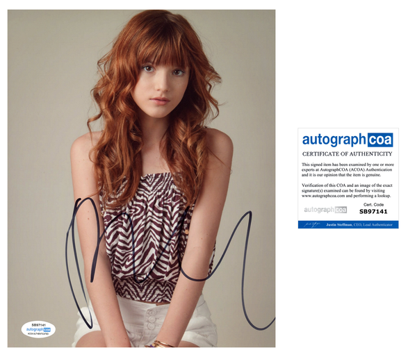 Bella Thorne Sexy Signed Autograph 8x10 Photo ACOA