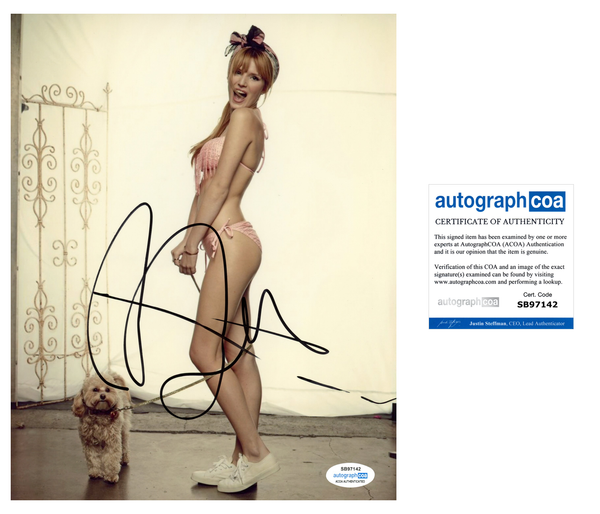 Bella Thorne Sexy Signed Autograph 8x10 Photo ACOA