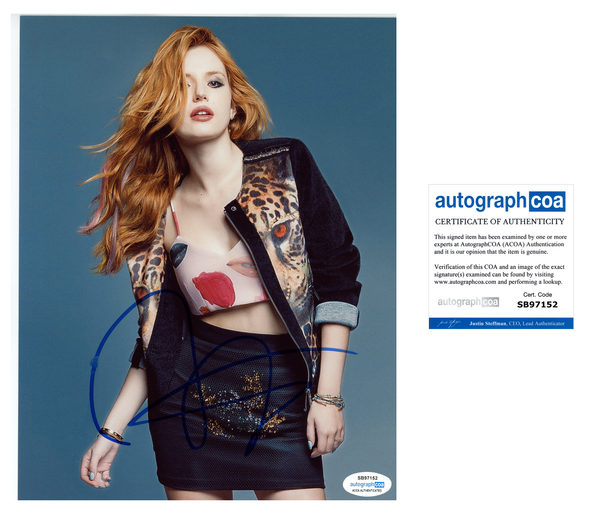 Bella Thorne Sexy Signed Autograph 8x10 Photo ACOA