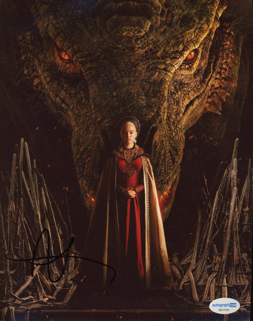 Micky Alclock Milly Alcock House of Dragon Signed Autograph 8x10 Photo ACOA– Outlaw ...