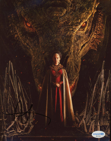 Milly Alcock House of Dragon Signed Autograph 8x10 Photo ACOA