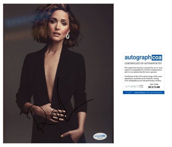 Rose Byrne Sexy Signed Autograph 8x10 Photo ACOA