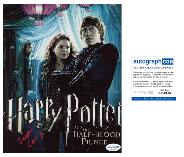 Jessie Cave Harry Potter Signed Autograph 8x10 Photo ACOA