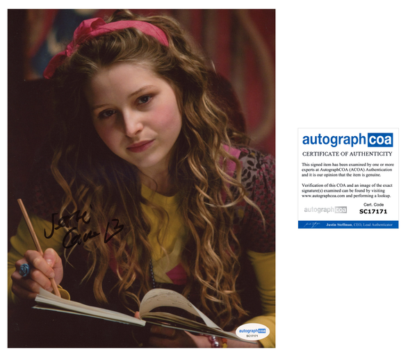 Jessie Cave Harry Potter Signed Autograph 8x10 Photo ACOA