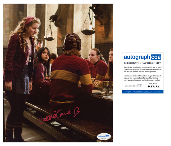 Jessie Cave Harry Potter Signed Autograph 8x10 Photo ACOA