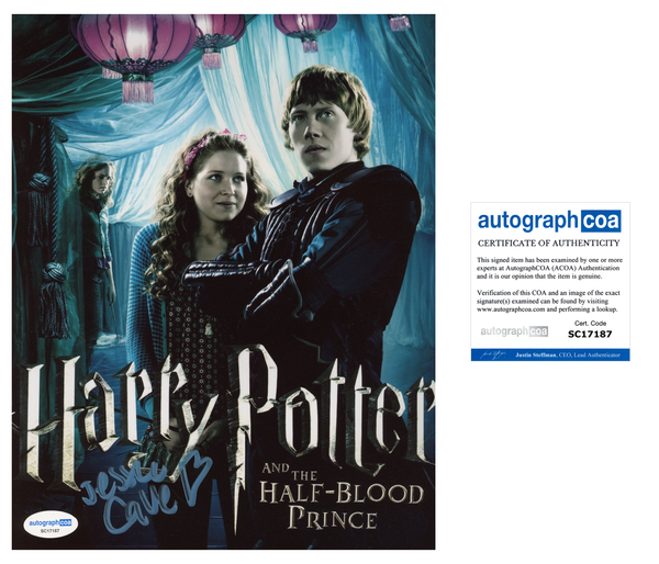 Jessie Cave Harry Potter Signed Autograph 8x10 Photo ACOA