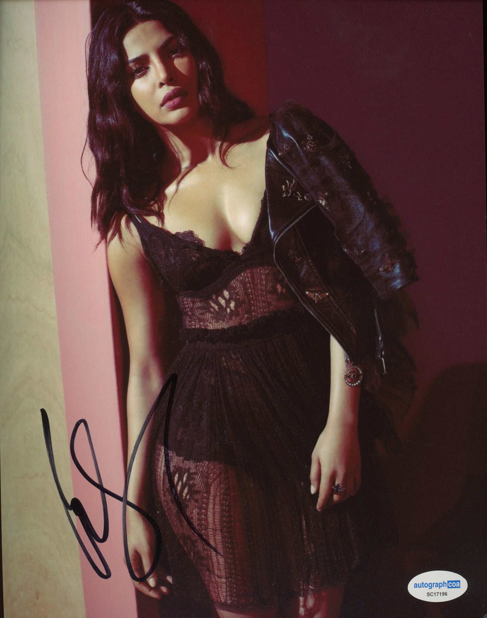 Priyanka Chopra Sexy Signed Autograph 8x10 Photo ACOA