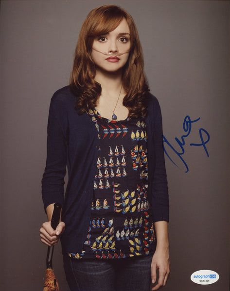 Olivia Cooke Bates Motel Autograph 8x10 Photo ACOA