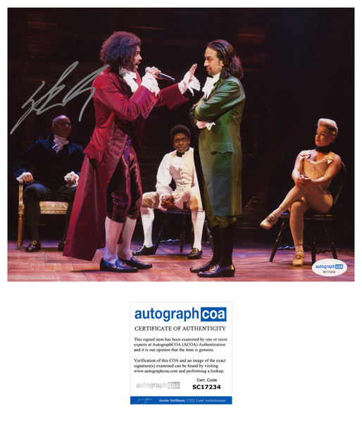 Daveed Diggs Hamilton Signed Autograph 8x10 Photo ACOA