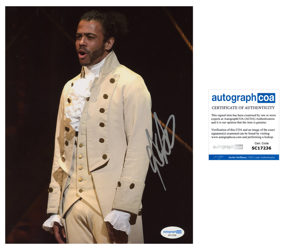 Daveed Diggs Hamilton Signed Autograph 8x10 Photo ACOA