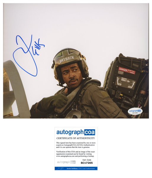 Jay Ellis Top Gun Signed Autograph 8x10 Photo ACOA