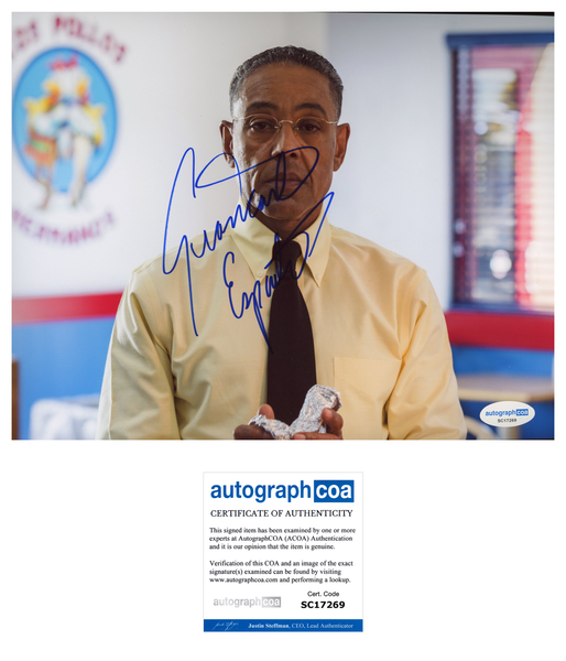 Giancarlo Esposito Breaking Bad Signed Autograph 8x10 Photo ACOA