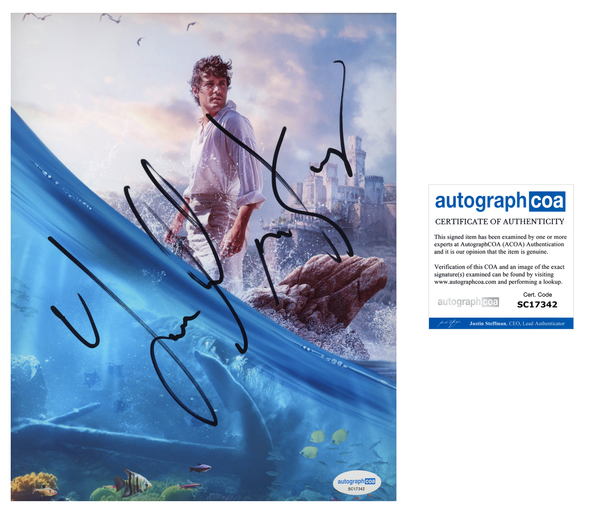 Jonah Hauer King Little Mermaid Signed Autograph 8x10 Photo ACOA