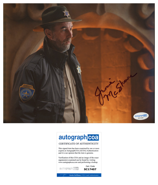 Jamie McShane Wednesday Signed Autograph 8x10 Photo ACOA
