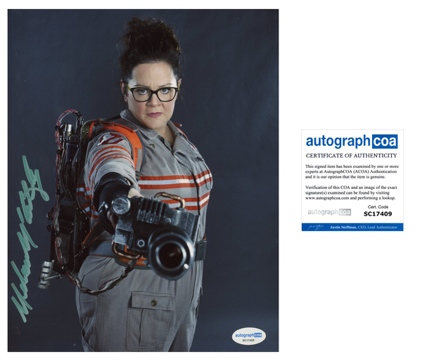 Melissa McCarthy Ghostbusters Signed Autograph 8x10 Photo ACOA