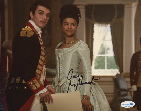 Corey Mylchreest Bridgerton Queen Charlotte Signed Autograph 8x10 Photo ACOA