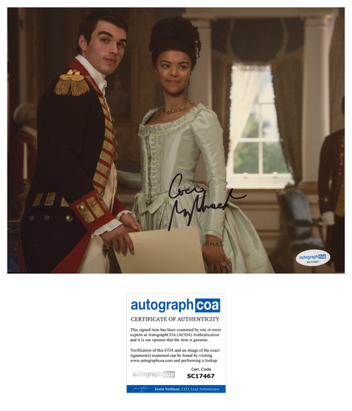 Corey Mylchreest Bridgerton Queen Charlotte Signed Autograph 8x10 Photo ACOA