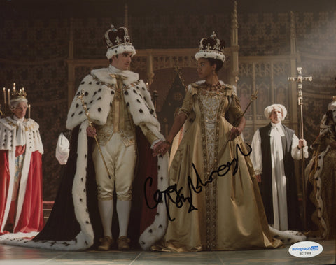 Corey Mylchreest Bridgerton Queen Charlotte Signed Autograph 8x10 Photo ACOA