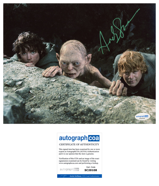 Andy Serkis Lord of the Rings Signed Autograph 8x10 Photo ACOA