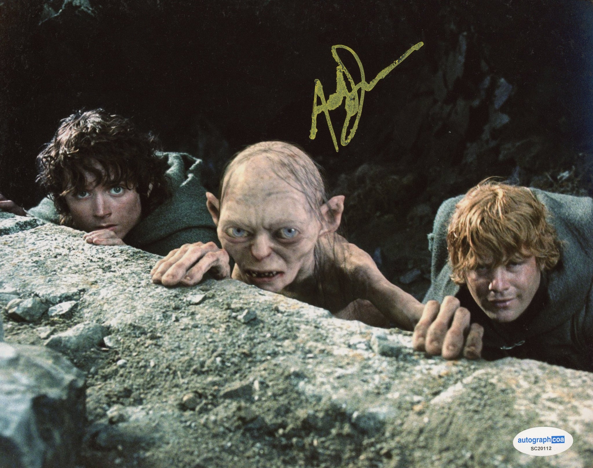 Andy Serkis Lord of the Rings Signed Autograph 8x10 Photo ACOA