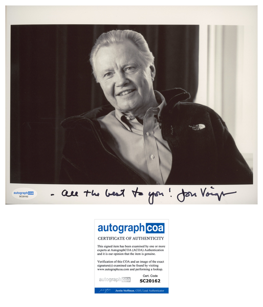 Jon Voight Signed Autograph 8x10 Photo ACOA