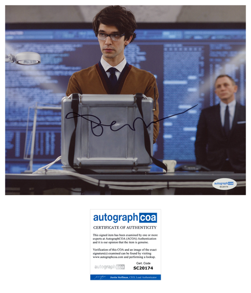 Ben Whishaw Bond Signed Autograph 8x10 Photo ACOA