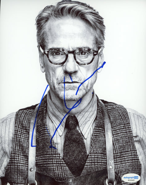 Jeremy Irons Justice League Signed Autograph 8x10 Photo ACOA