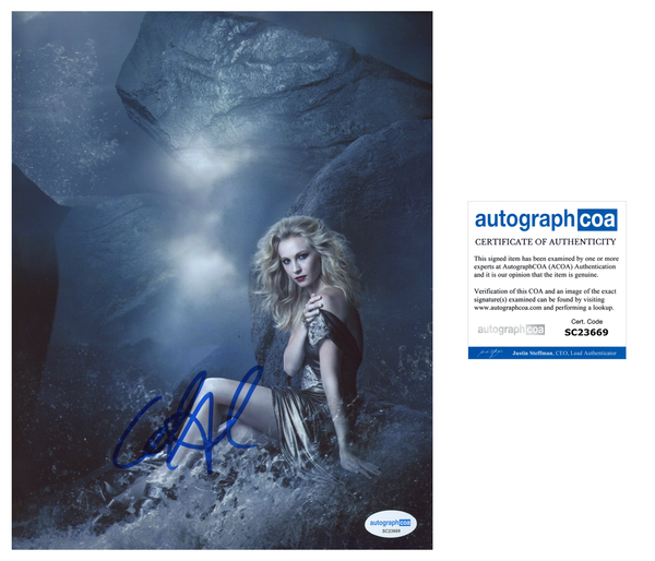 Candice Accola Vampire Diaries SIgned Autograph 8x10 Photo ACOA