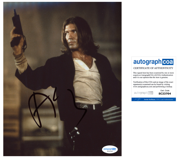 Antonio Banderas Desperado Signed Autograph 8x10 Photo ACOA