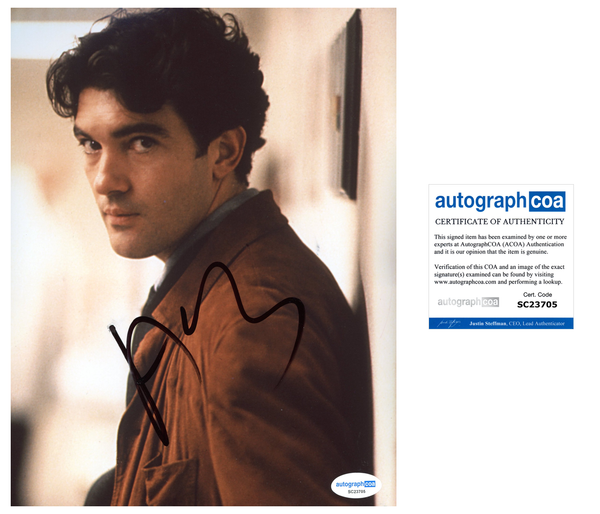 Antonio Banderas Signed Autograph 8x10 Photo ACOA
