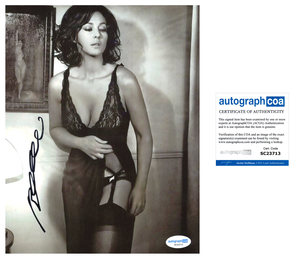 Monica Bellucci Sexy Signed Autograph 8x10 Photo ACOA Outlaw Hobbies Authentic Autographs Monica Bellucci Sexy Signed Autograph 8x10 Photo ACOA Outlaw Hobbies Authentic Autographs