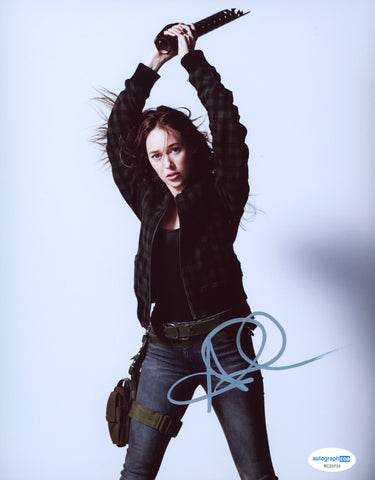 Alycia Debnam Carey Fear The Walking Dead Signed Autograph 8x10 Photo ACOA