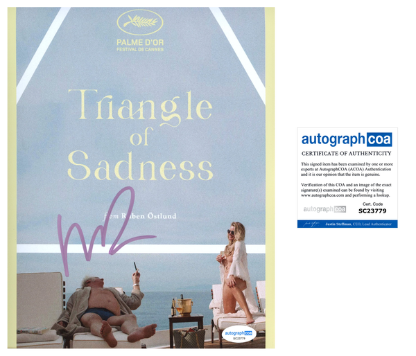 Harris Dickinson Triangle of Sadness Signed Autograph 8x10 Photo ACOA