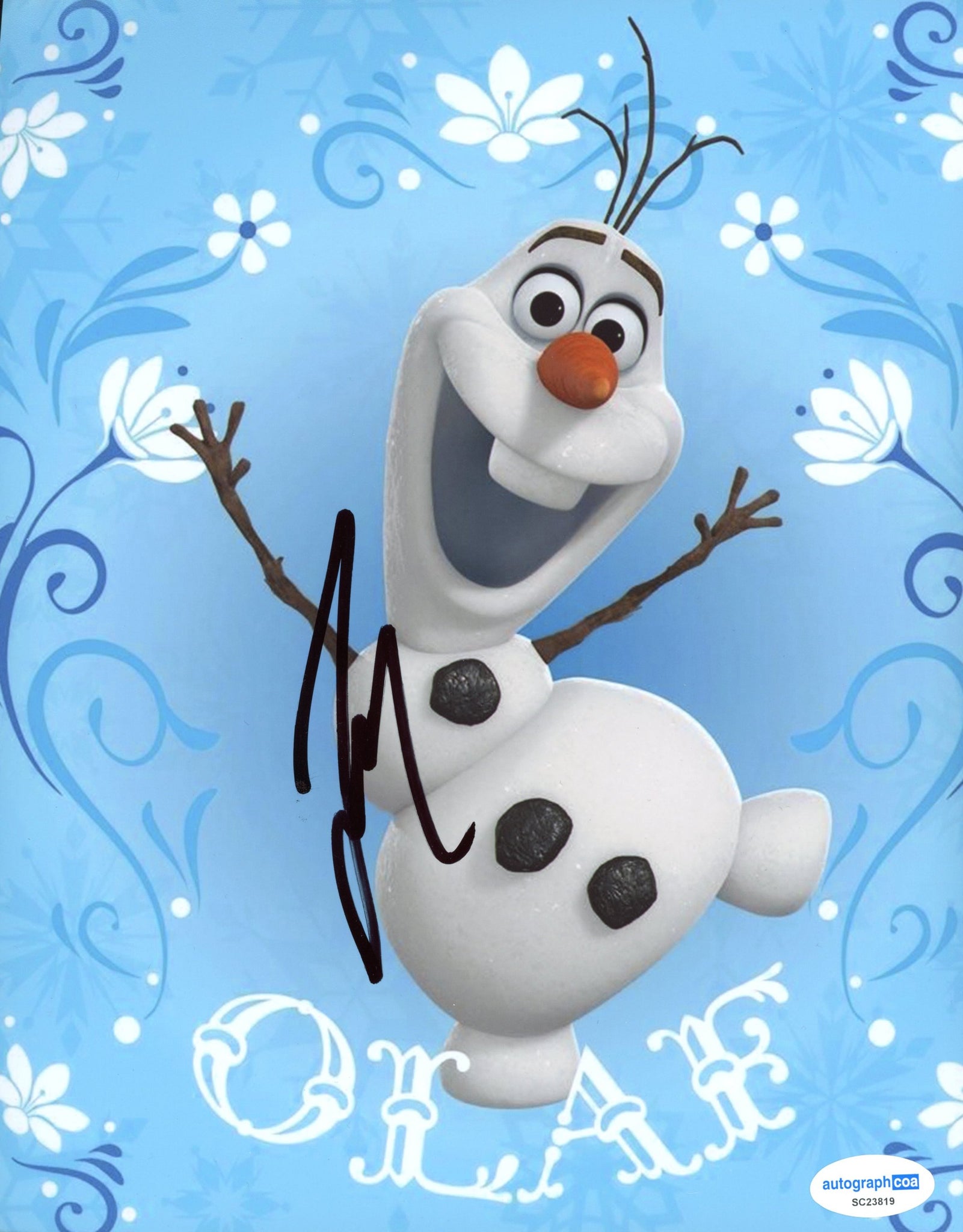 Josh Gad Frozen Signed Autograph 8x10 Photo ACOA